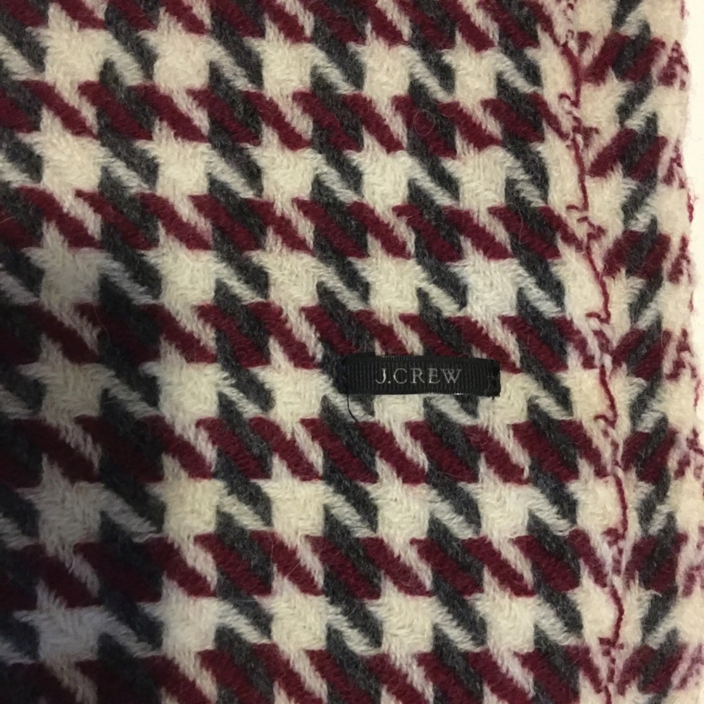 J Crew houndstooth scarf!